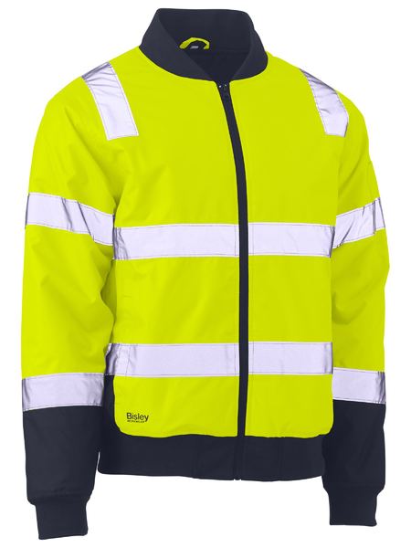 Taped Hi Vis Bomber Jacket with Padded Lining