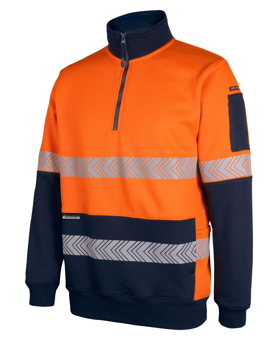 Jb's Hv 330g 1/2 Zip Segmented Tape Fleece 6DPS main image 0