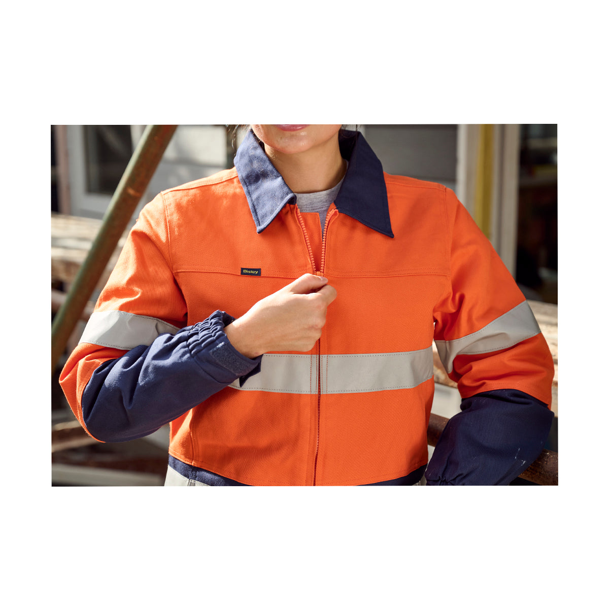 Bisley Ladies Taped Drill Jacket BKL6710T