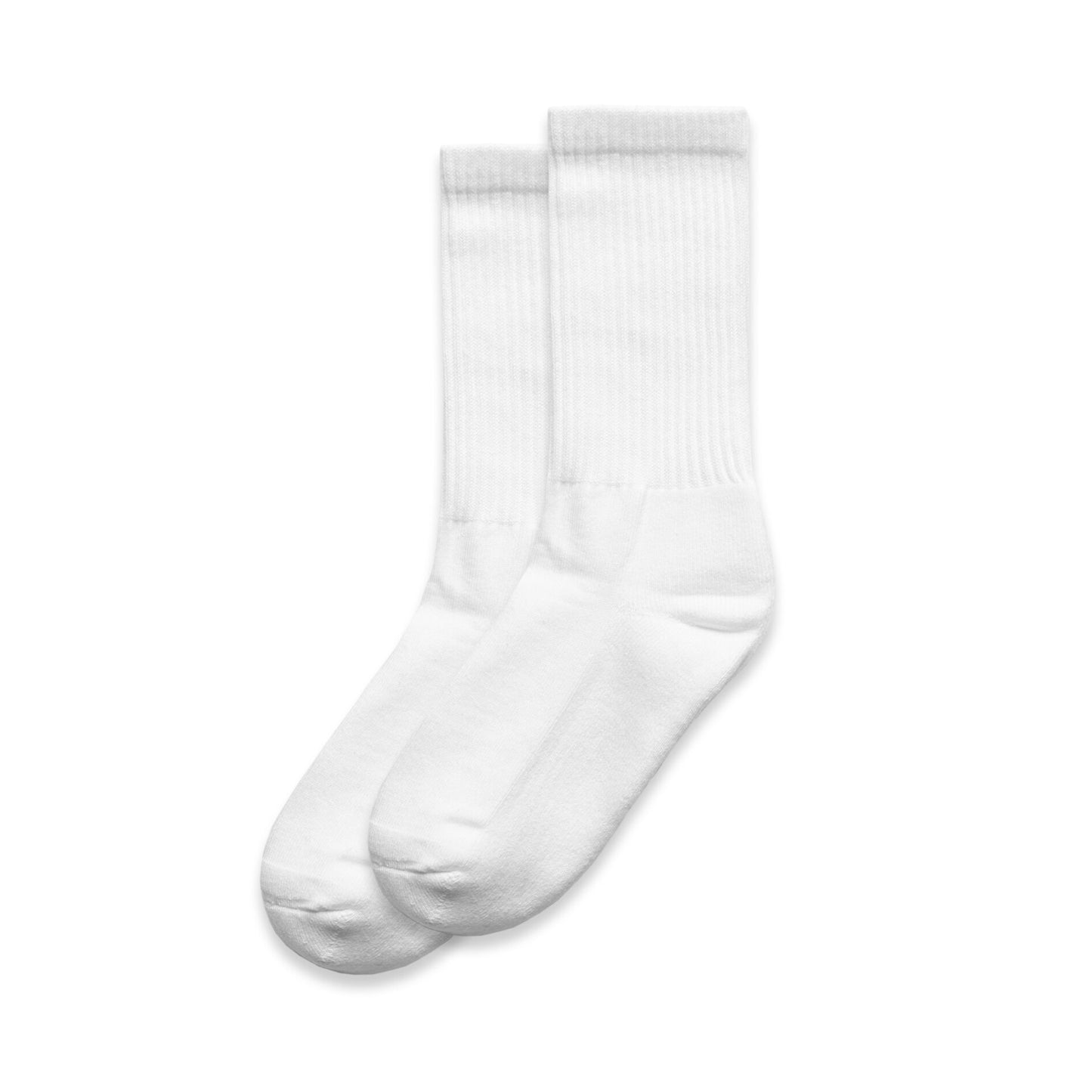 White relaxed socks