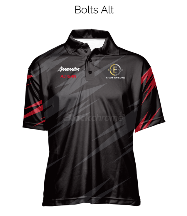 ASSASSINS 2026 SUBLIMATED POLOS