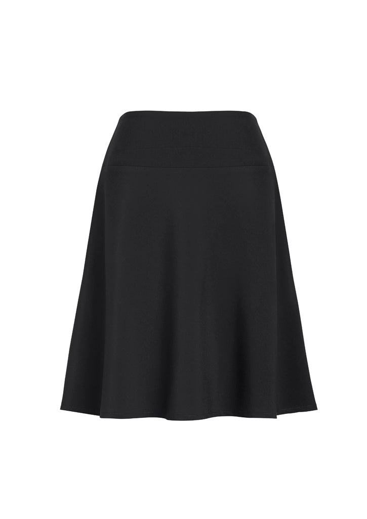 Biz Corporate Womens Bandless Flared Skirt (20718)