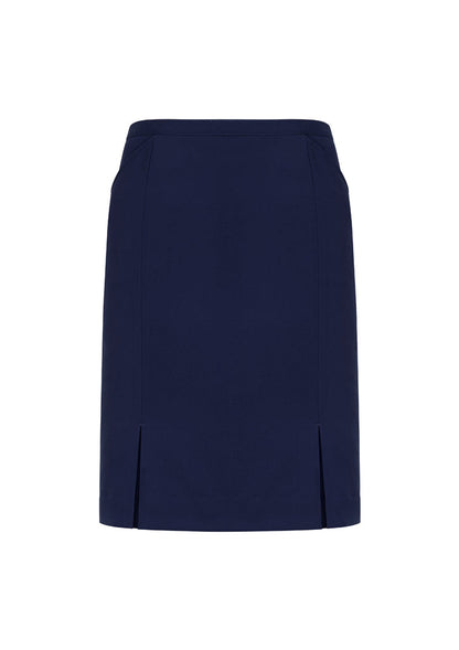 Biz Corporate Womens Front Pleat Detail Straight Skirt (20720)