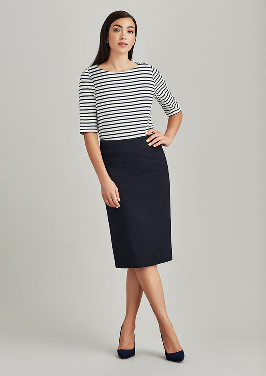 Biz Corporate Womens Relaxed Fit Skirt (24011)