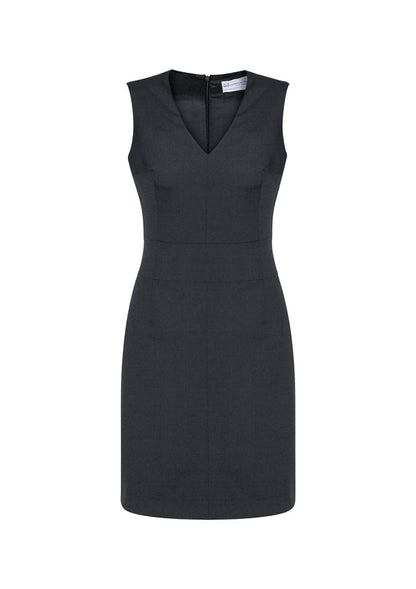 Biz Corporate Womens Sleeveless V Neck Dress (30121)