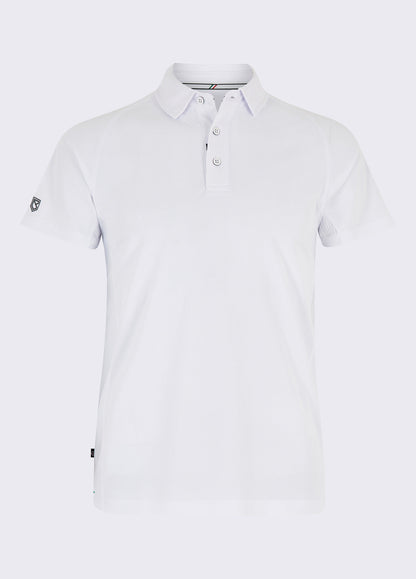 Menton Men's Technical Polo - White