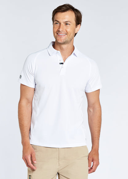 Menton Men's Technical Polo - White