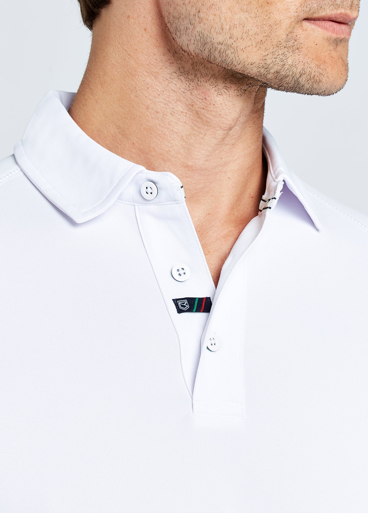 Menton Men's Technical Polo - White