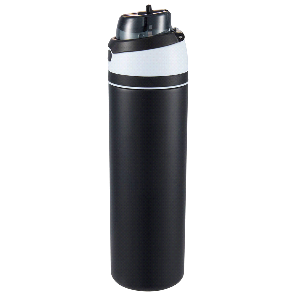 Elvin 900ml Recycled Stainless Flip Straw Bottle