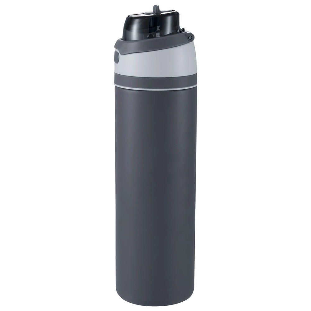 Elvin 900ml Recycled Stainless Flip Straw Bottle