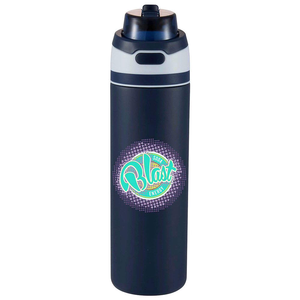 Elvin 900ml Recycled Stainless Flip Straw Bottle