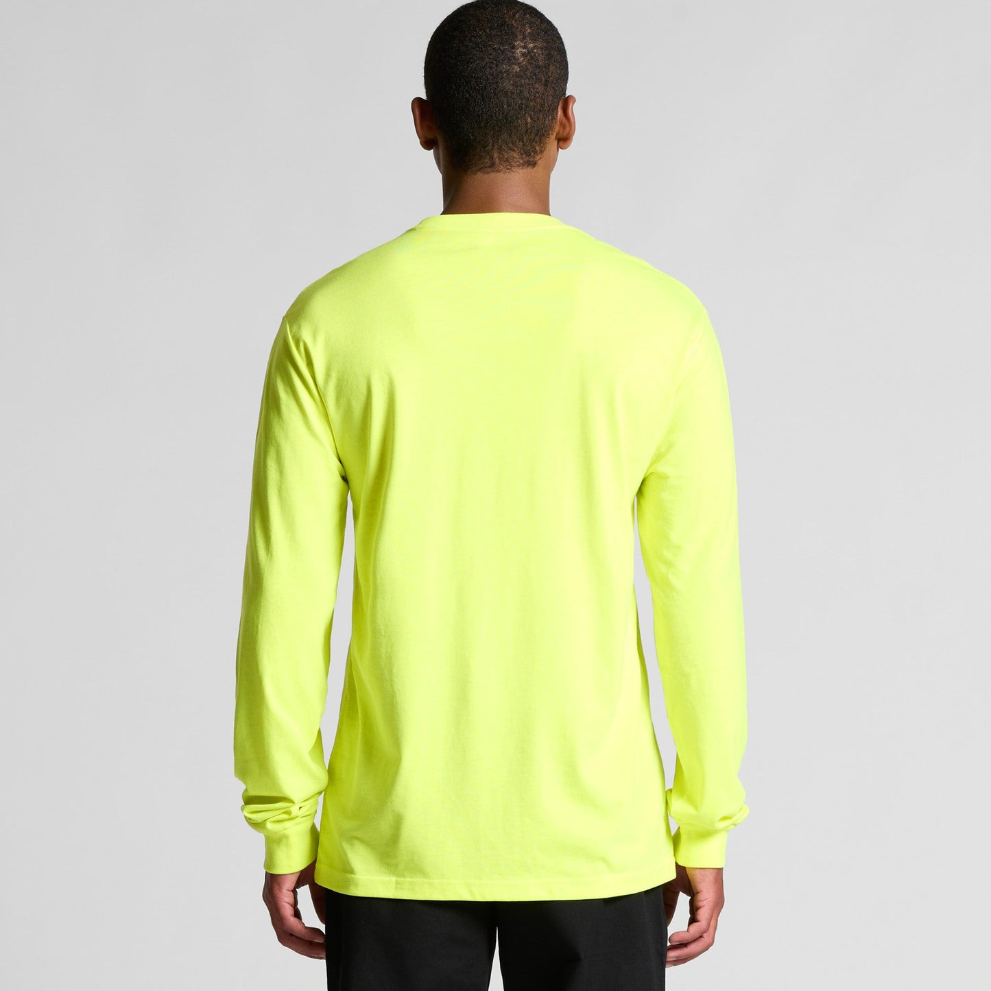 Mens Block Safety L/S Tee (Safety Colours) - 5054F
