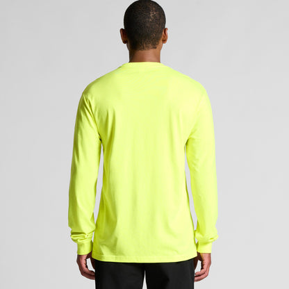Mens Block Safety L/S Tee (Safety Colours) - 5054F