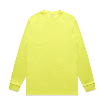 Mens Block Safety L/S Tee (Safety Colours) - 5054F