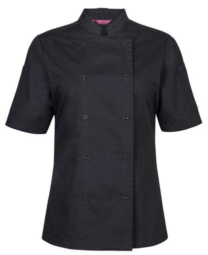 JB'S Ladies S/S Snap Button Chef Jacket (5CJS1)