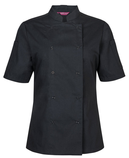 JB'S Ladies S/S Snap Button Chef Jacket (5CJS1)