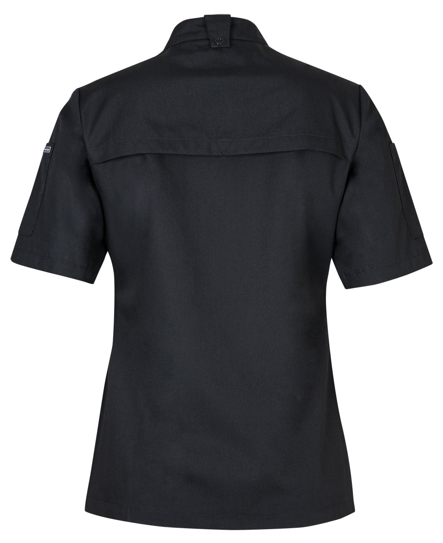 JB'S Ladies S/S Snap Button Chef Jacket (5CJS1)