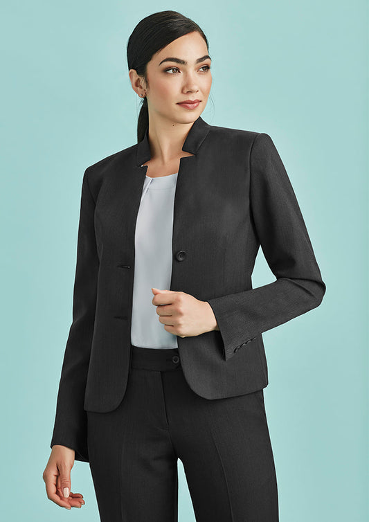 Biz Corporate Womens Short Jacket with Reverse Lapel (60113)