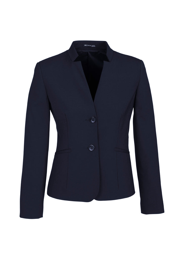 Biz Corporate Womens Short Jacket with Reverse Lapel (64013)