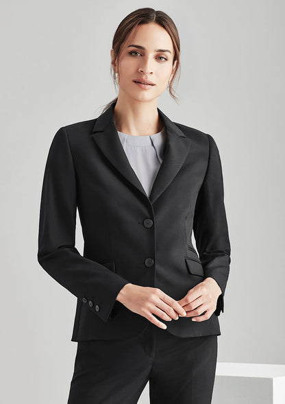 Biz Corporate Womens 2 Button Mid Length Jacket (64019)