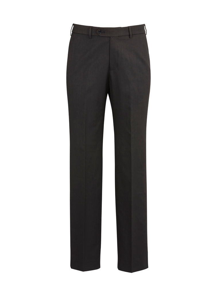 Biz Corporate Mens Slim Fit Flat Front Pant Stout (70716S)