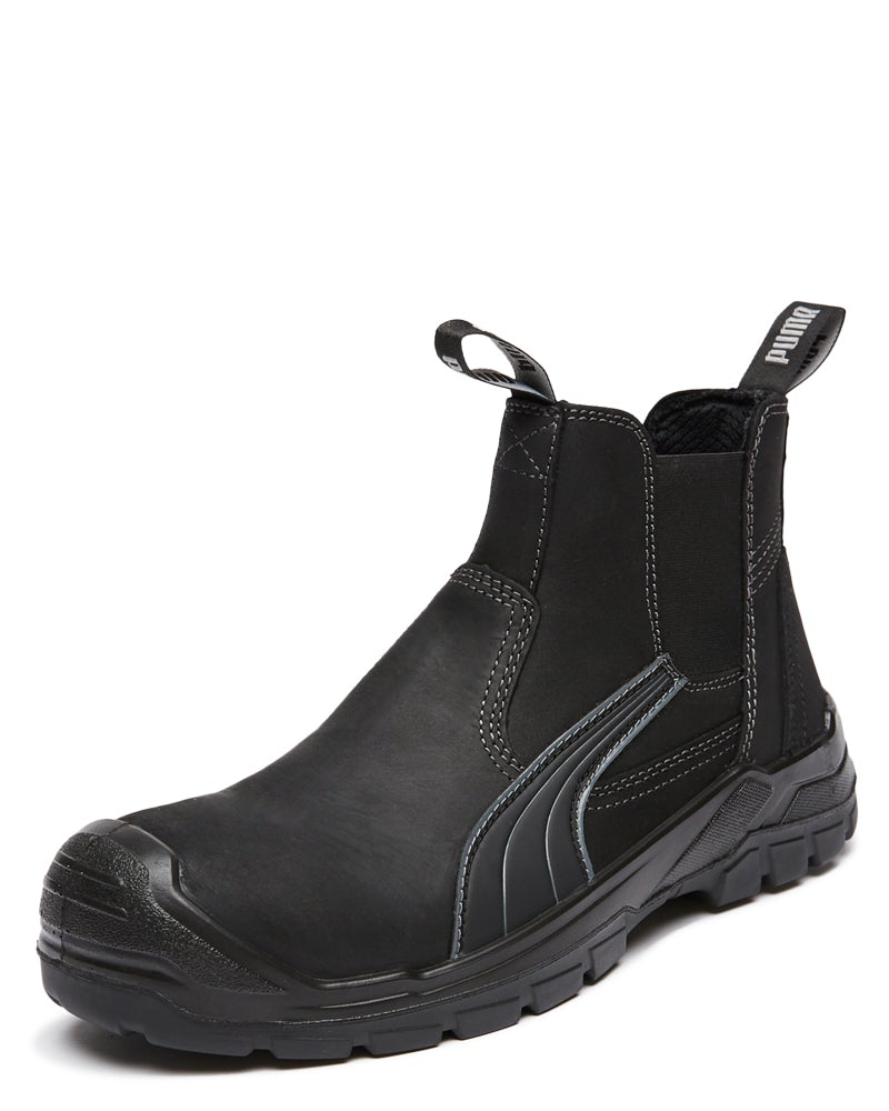 Tanami Scuff Cap Elastic Sided Boot - Black