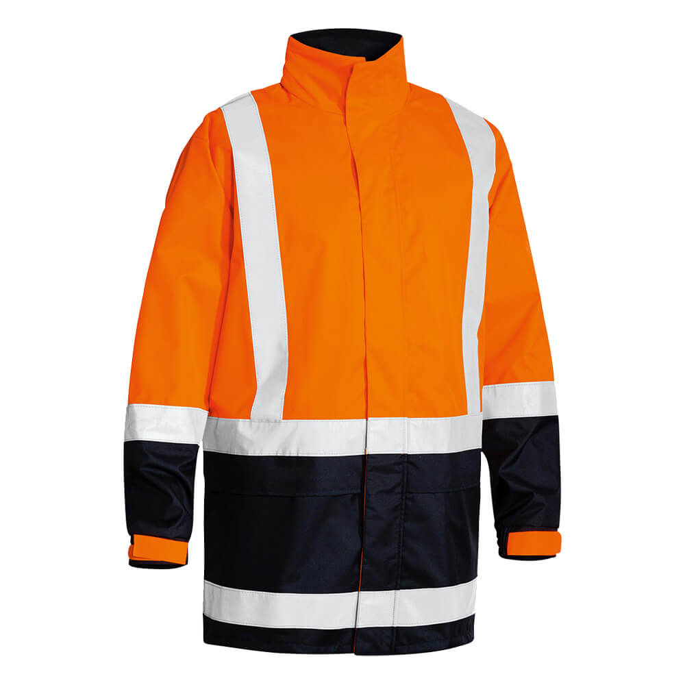Taped Hi Vis Recycled Rain Shell Jacket