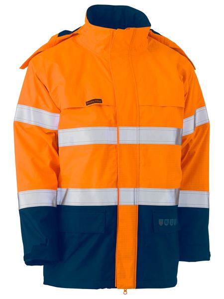 Taped Hi Vis Fr Wet Weather Shell Jacket - BJ8110T