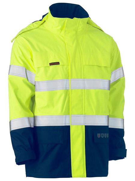 Taped Hi Vis Fr Wet Weather Shell Jacket - BJ8110T