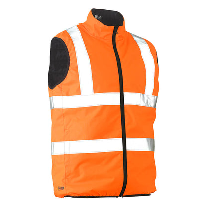 Taped Hi Vis Reversible Puffer Vest