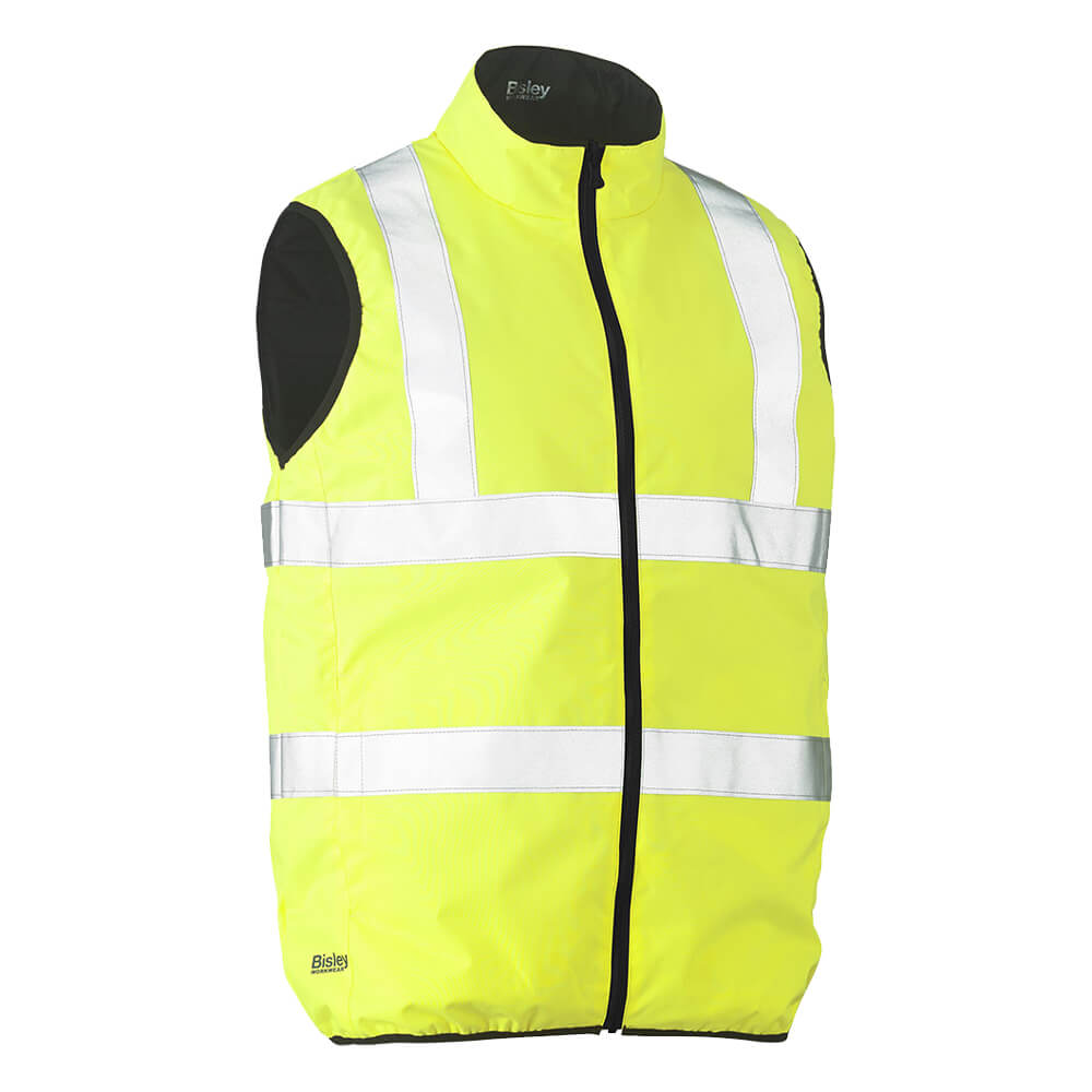 Taped Hi Vis Reversible Puffer Vest