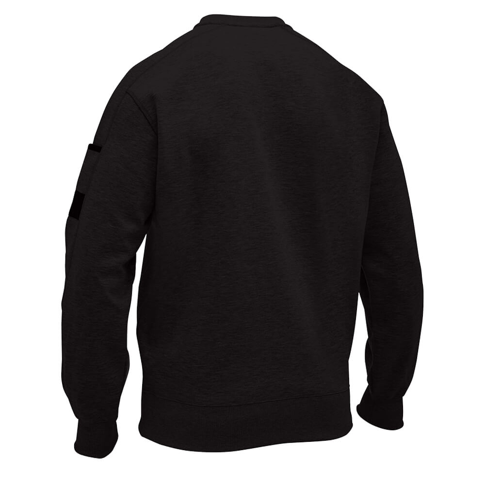 Bisley BK6723 Work Fleece Crew Neck Jumper Black