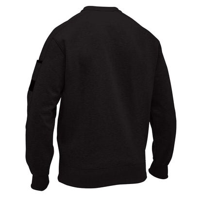 Bisley BK6723 Work Fleece Crew Neck Jumper Black