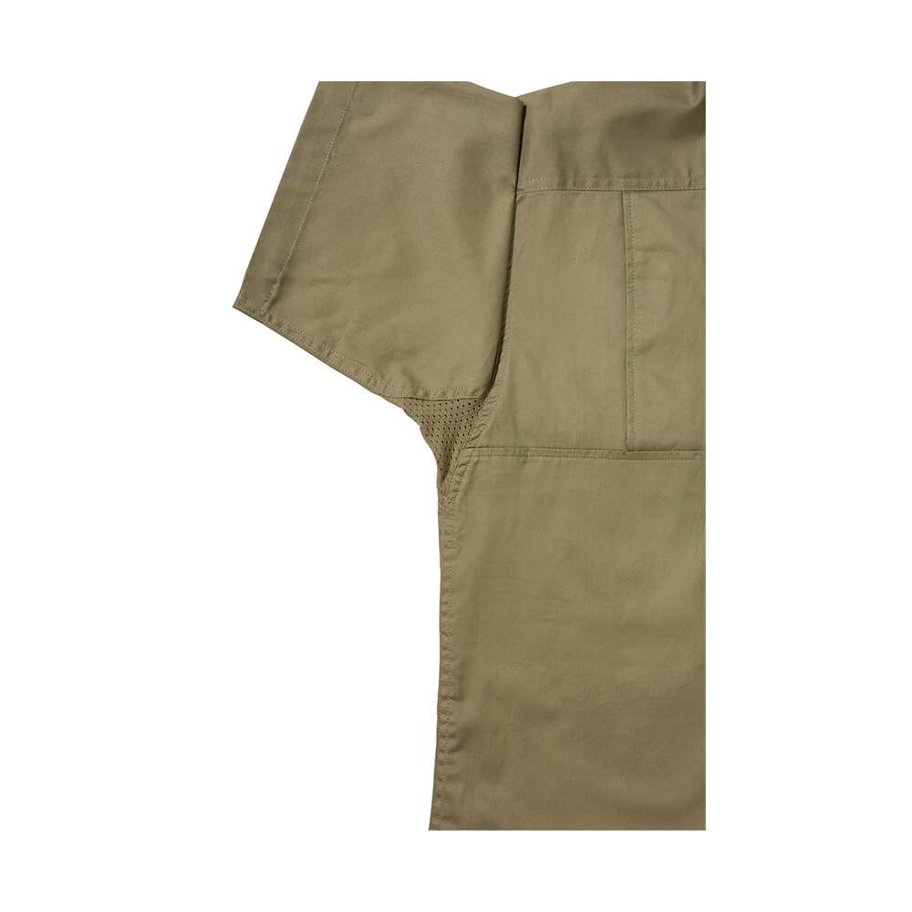 Bisley BS1893 Lightweight Cotton Drill Shirt Short Sleeve Khaki
