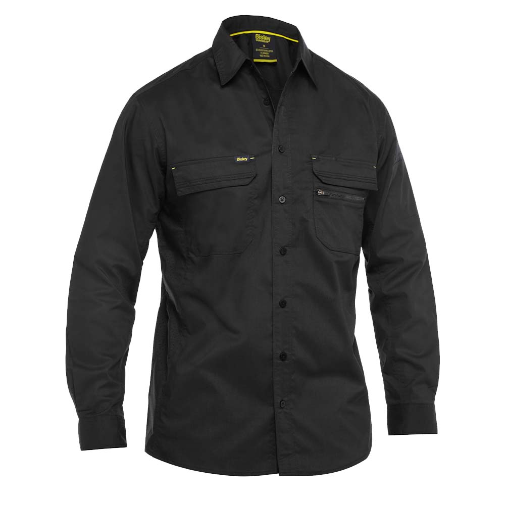 Bisley BS6490 Men’s X Airflow Laser Shirt Black