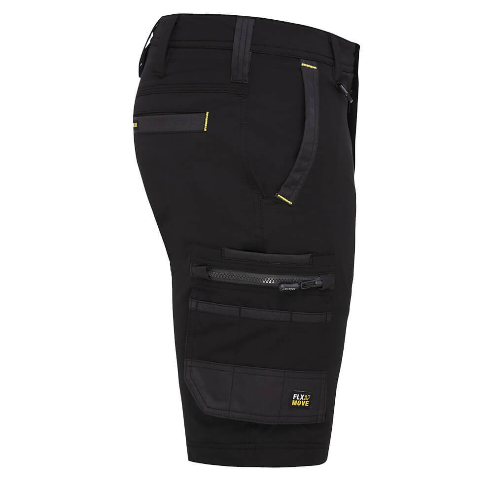 Bisley BSHC1332 FLX & Move 4-Way Stretch Zip Cargo Shorts Black