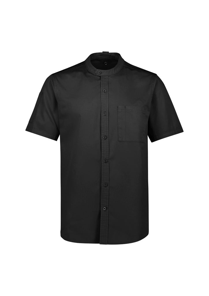 Biz Collection Mens Salsa Short Sleeve Chef Shirt-(CH329MS)