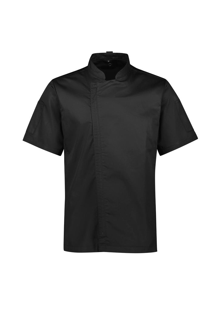 Biz Collection Mens Alfresco Short Sleeve Chef Jacket-(CH330MS)