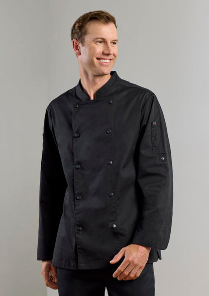 Biz Collection Mens Gusto Long Sleeve Chef Jacket (CH430ML)