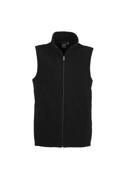 Biz Collection Mens Plain Micro Fleece Vest -(F233MN)