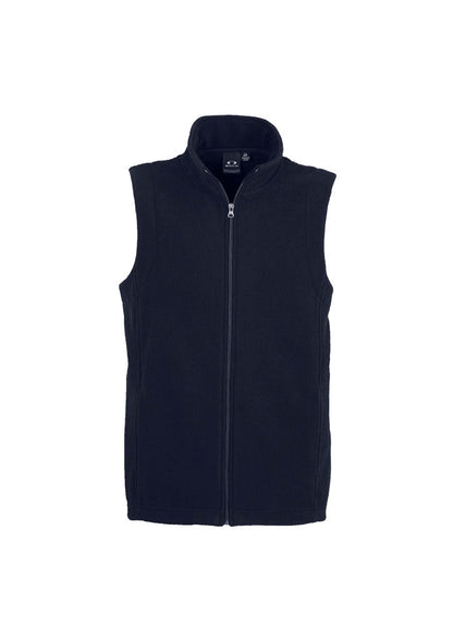 Biz Collection Mens Plain Micro Fleece Vest -(F233MN)