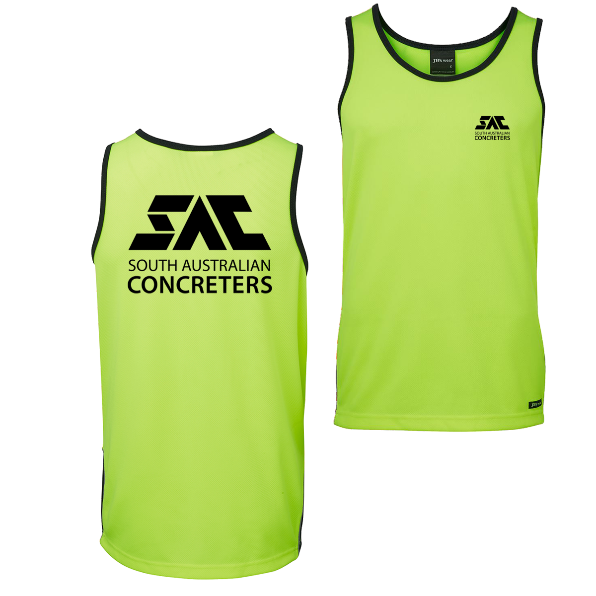 SAC JB'S HI VIS CONTRAST SINGLET