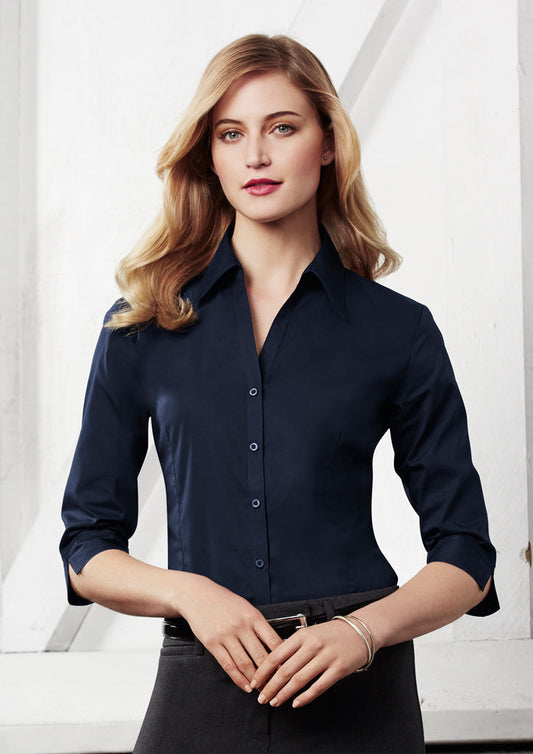 Biz Collection Ladies Metro 3/4 Sleeve Shirt -(LB7300)