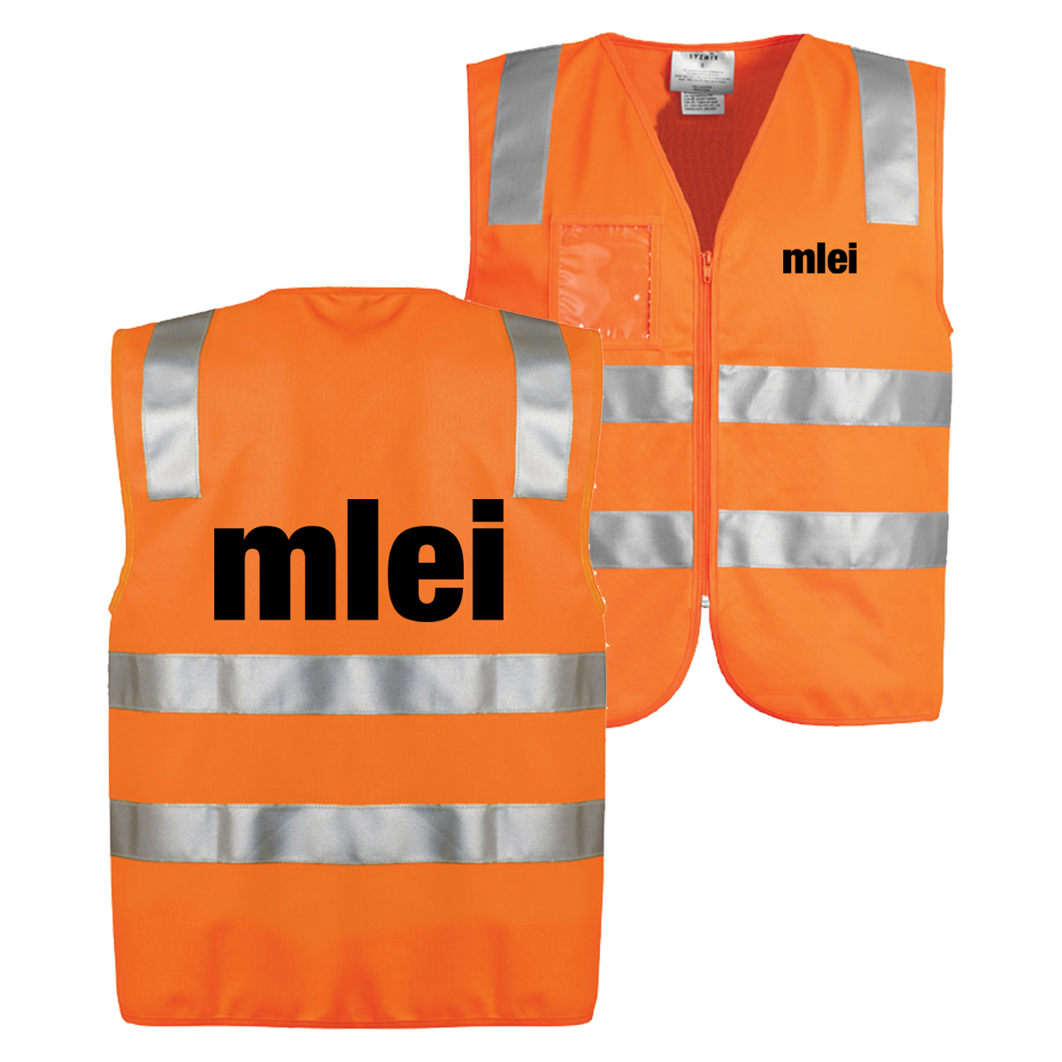 MLEI Hi Vis Full Zip Vest
