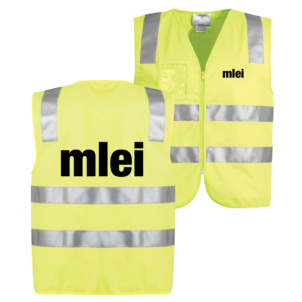 MLEI Hi Vis Full Zip Vest