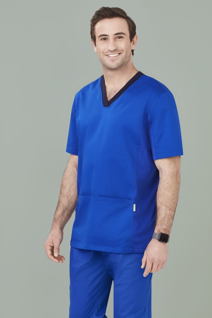 Biz Care Mens Riley V-Neck Scrub Top- (CST043MS)