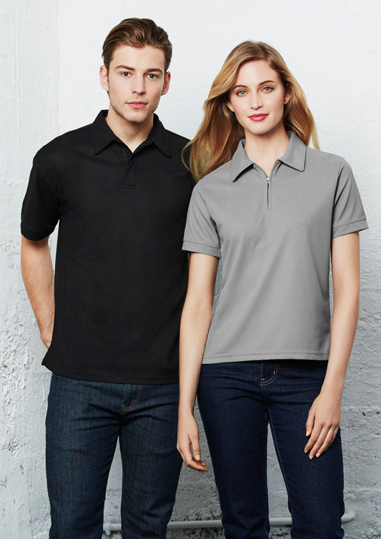 Biz Collection Mens Micro Waffle Short Sleeve Polo -(P3300)