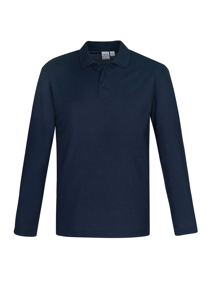 Mens Crew Long Sleeve Polo