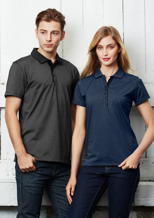 Biz Collection Mens Shadow Short Sleeve Polo (P501MS)