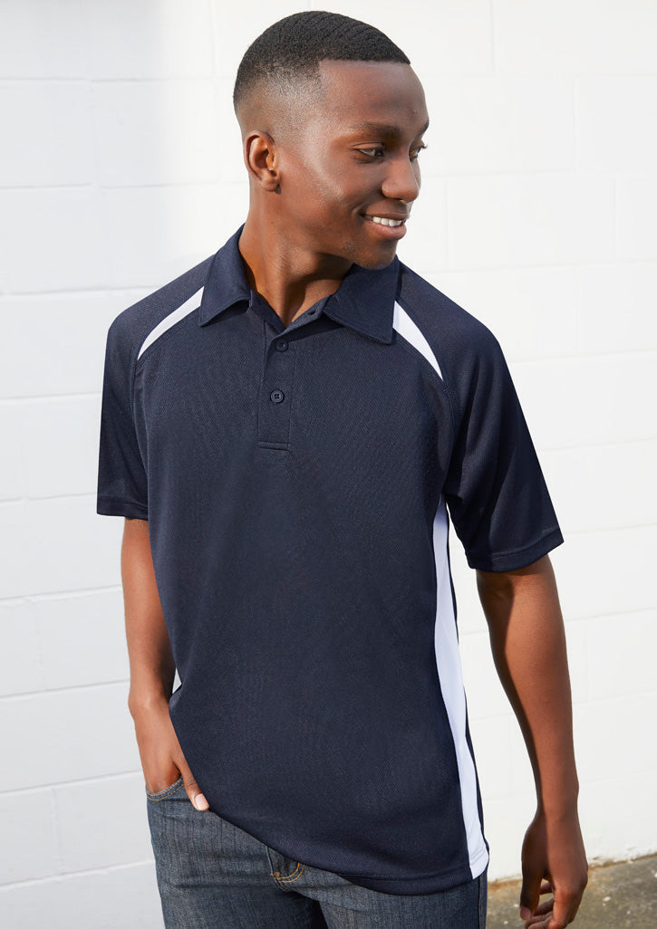 Biz CollectionMens Splice Short Sleeve Polo (P7700)